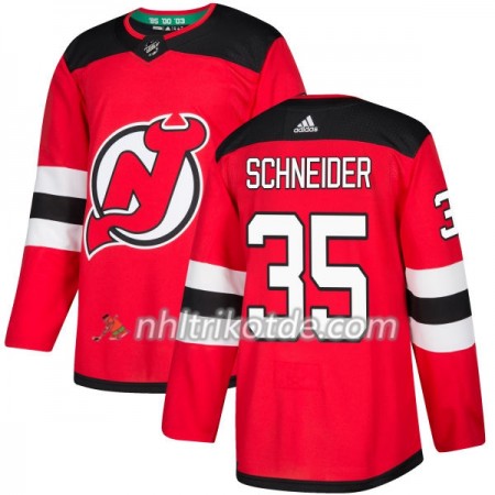 New Jersey Devils Trikot Cory Schneider 35 Adidas 2017-2018 Rot Authentic - Herren